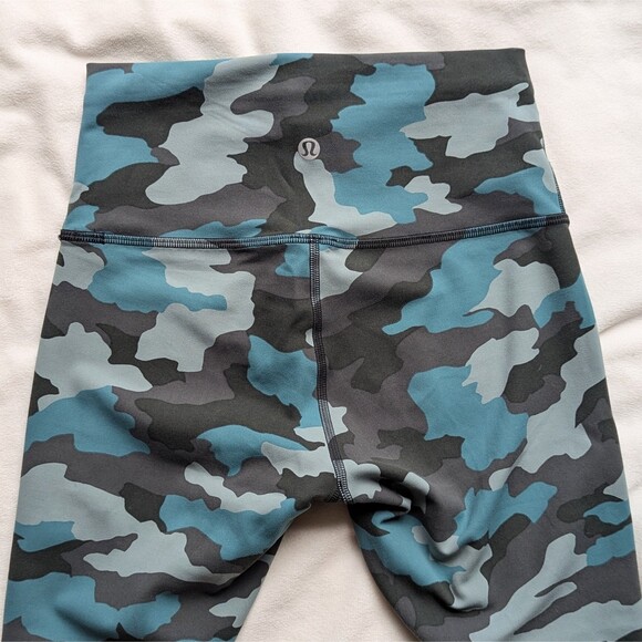 Lululemon Wunder Train High-Rise Tight 28" Heritage 365 Camo Tidewater Teal Mult - Picture 10 of 10